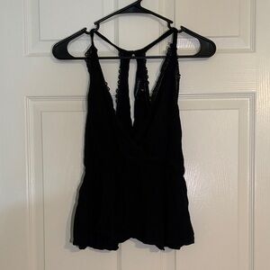 Kendall & Kylie Black Lace Detail Top